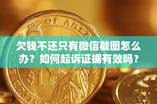 济南欠钱不还只有微信截图怎么办？如何起诉证据有效吗？