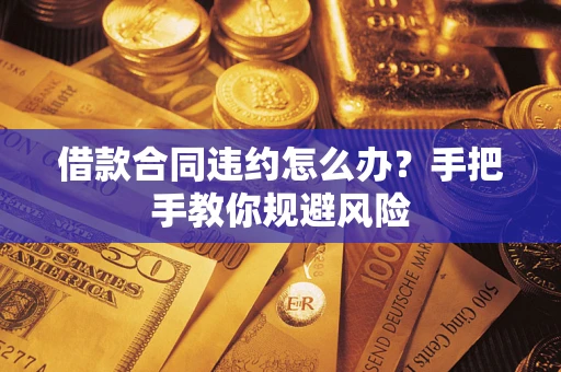 济南借款合同违约怎么办？手把手教你规避风险
