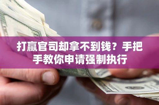 济南打赢官司却拿不到钱？手把手教你申请强制执行