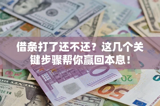 济南借条打了还不还？这几个关键步骤帮你赢回本息！