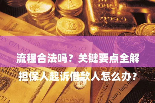 济南

担保人起诉借款人怎么办？流程合法吗？关键要点全解析
