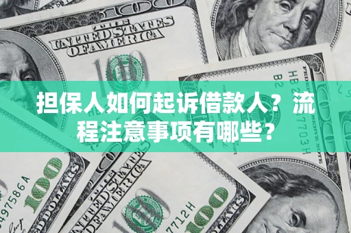 济南担保人如何起诉借款人？流程注意事项有哪些？